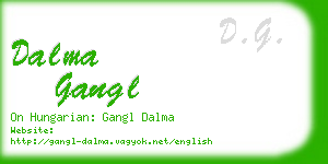 dalma gangl business card